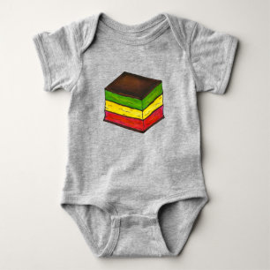 Italian Rainbow Seven 7 Layer Christmas Cookie Baby Bodysuit