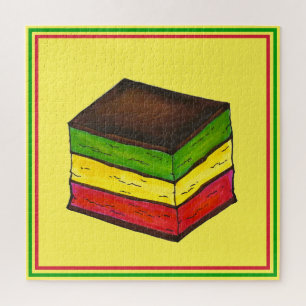 Italian Rainbow Seven 7 Layer Tricolor Cookie Jigsaw Puzzle