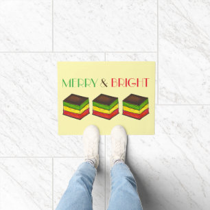 Italian Rainbow Seven Layer Tricolor Cookie Bakery Doormat