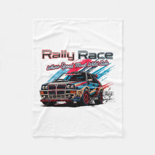 ITALIAN RALLY RACE - WHEN SPEED MEET WILD SIDE! FLEECE BLANKET
