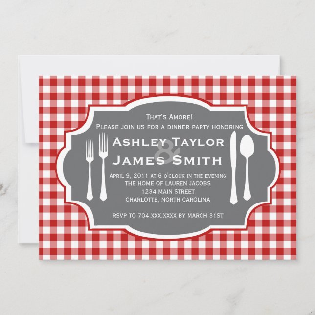 Italian Rehearsal Dinner Invitation (Front)