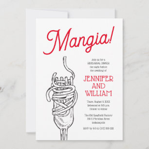 Italian Rehearsal Dinner Invitation