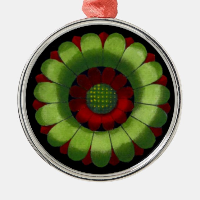 Italian Renaissance Architectural Rosette No. 2 Metal Tree Decoration (Front)