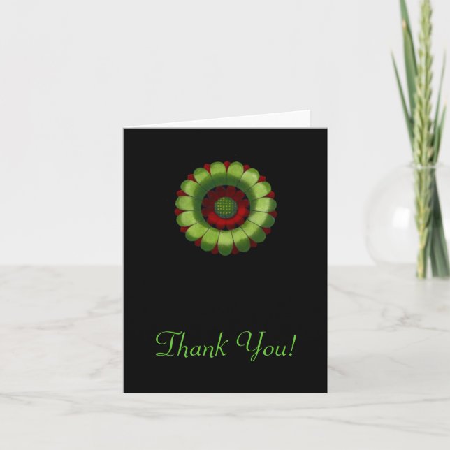 Italian Renaissance Architectural Rosette No. 2 Thank You Card (Front)
