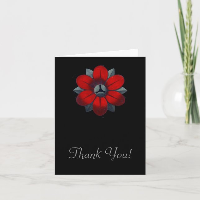 Italian Renaissance Architectural Rosette No. 3 Thank You Card (Front)