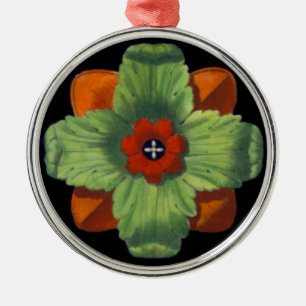 Italian Renaissance Architectural Rosette No. 4 Metal Tree Decoration