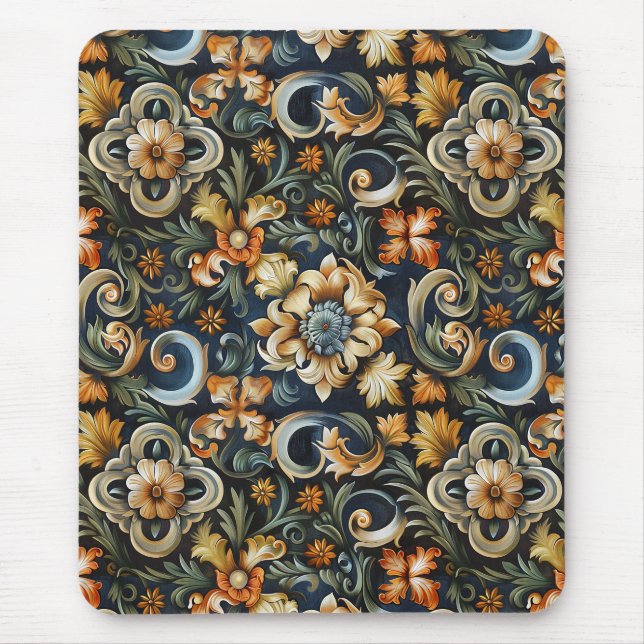 Italian Renaissance in Blue  Mouse Mat (Front)