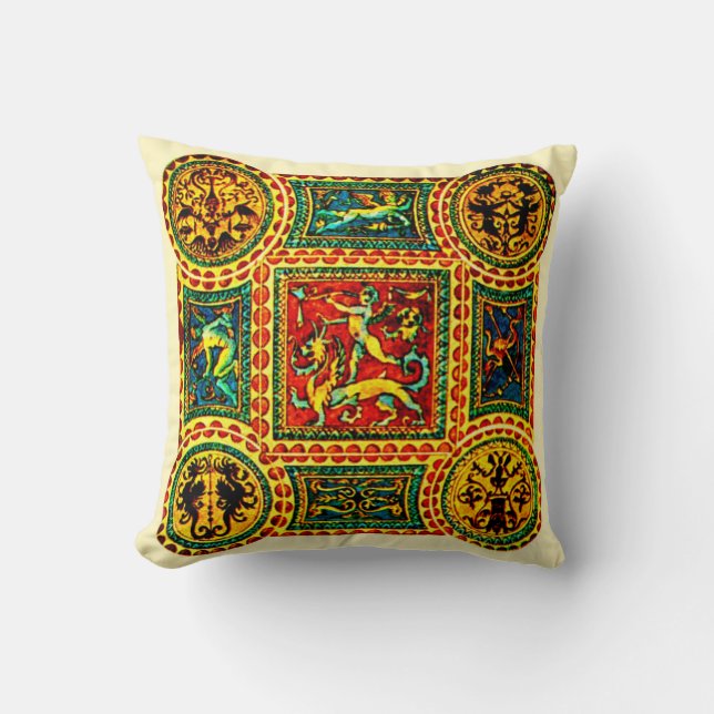 Italian Renaissance motifs print Cushion (Front)