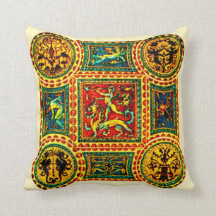 Italian Renaissance motifs print Cushion