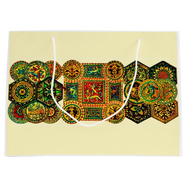 Italian Renaissance motifs print Large Gift Bag (Front)