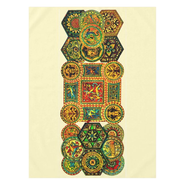 Italian Renaissance motifs print Tablecloth (Front)