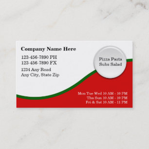 Italian Restaurant Business Cards