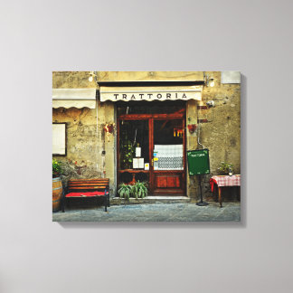 Italian restaurant canvas print