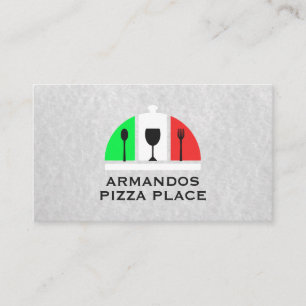Italian Restaurant Logo   Pizza Business Card