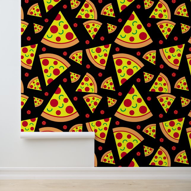 Italian Restaurant Pepperoni Pizza Slices Wallpaper (Application)
