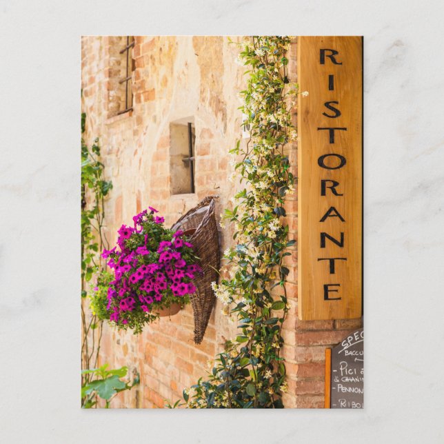 Italian Restaurant Postcard (Front)