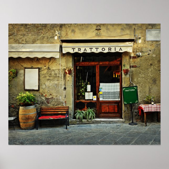 Italian restaurant poster (Front)