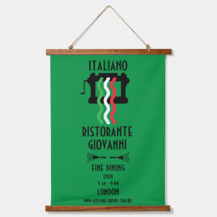 Italian Restaurant Promotional Hanging Tapestry