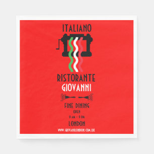 Italian Restaurant Promotional Napkin