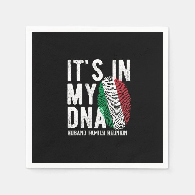 Italian Reunion Party Napkin (Front)