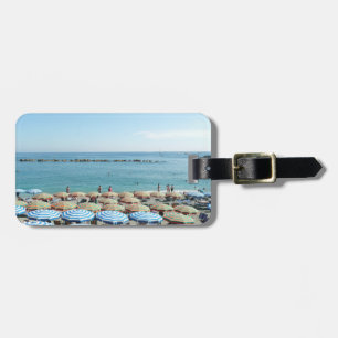Italian Riviera, Cinque Terre, Beach Umbrellas Luggage Tag