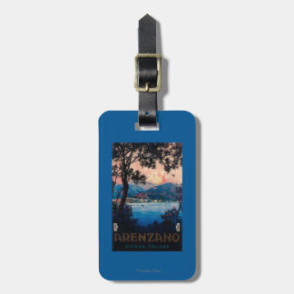 Italian Riviera Travel Poster Luggage Tag