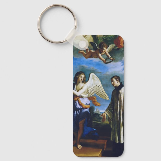 Italian Saint Aloysius Gonzaga Key Ring (Front)