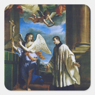 Italian Saint Aloysius Gonzaga Square Sticker