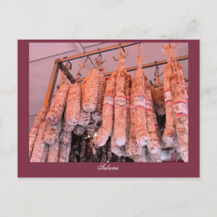 Italian Salami Postcard