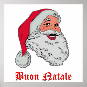 Italian Santa Poster