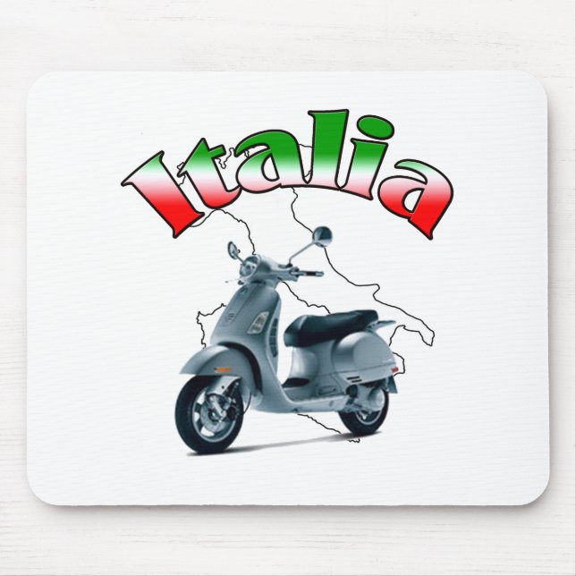 Italian Scooter Mouse Mat (Front)