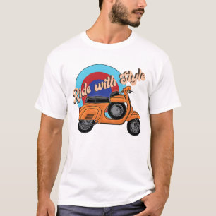 Italian Scooter Shirt   Vintage Style Ride