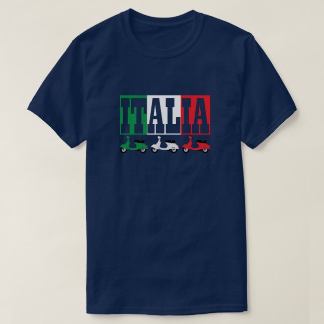 Italian Scooters * Italia* T-Shirt (Design Front)