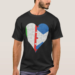Italian Scottish Flag Heart T-Shirt