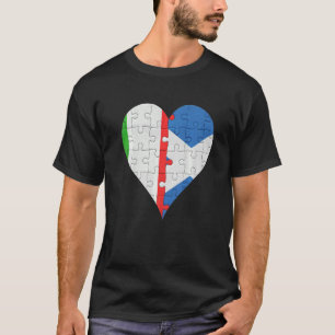 Italian Scottish Flag Heart T-Shirt