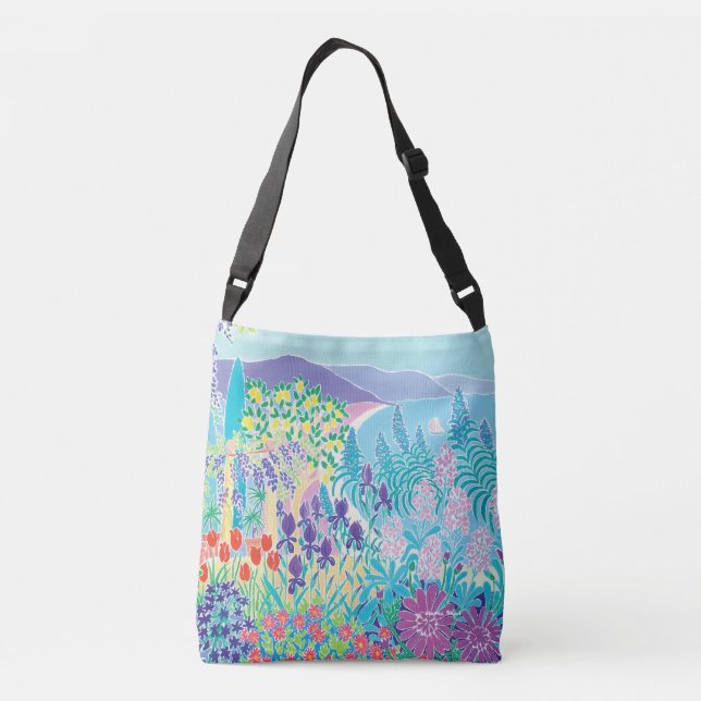 Italian seaside garden bag by artist Joanne Short (Back)