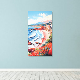 Italian Seaside Village Canvas Wall Art