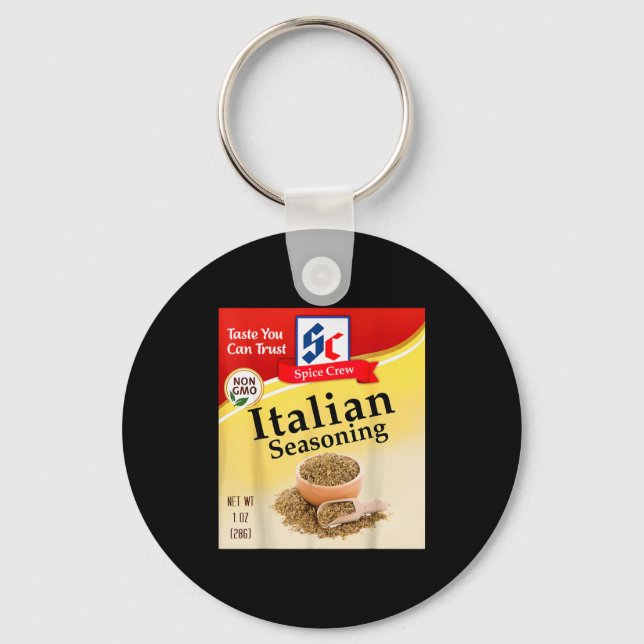 Italian Seasoning Condiment Costume Holiday Sce Co Key Ring (Front)