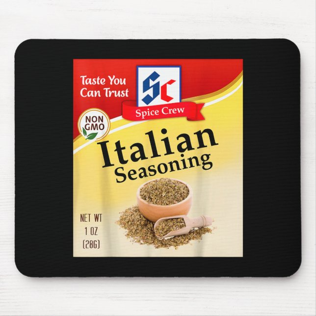 Italian Seasoning Condiment Costume Holiday Sce Co Mouse Mat (Front)