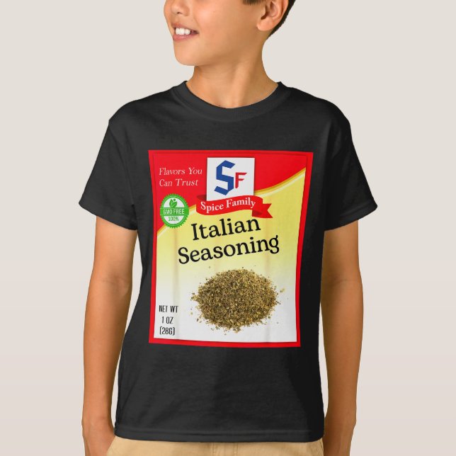 Italian Seasoning Sce Group Costume Family Matchin T-Shirt (Front)