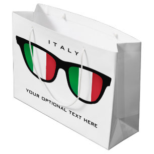 Italian Shades custom text & colour gift bag