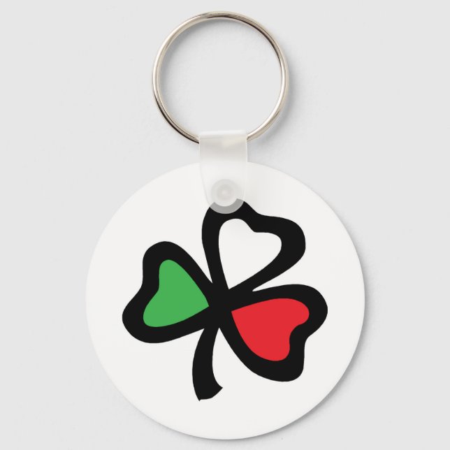 Italian Shamrock keychain (Front)