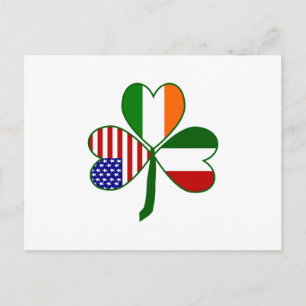 Italian Shamrock Postcard