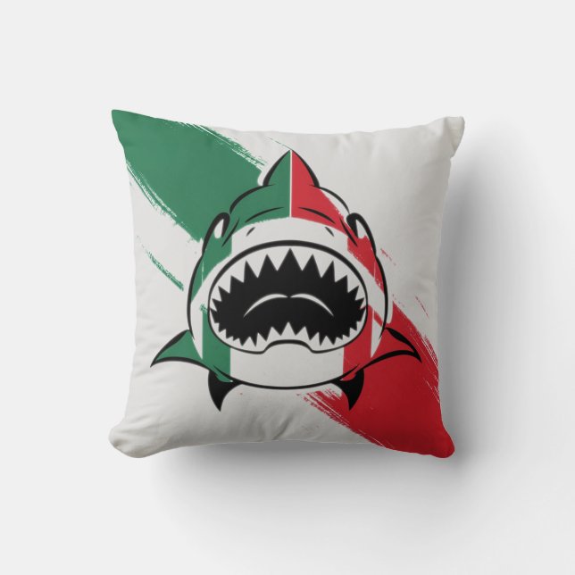 Italian Shark Cushion (Front)