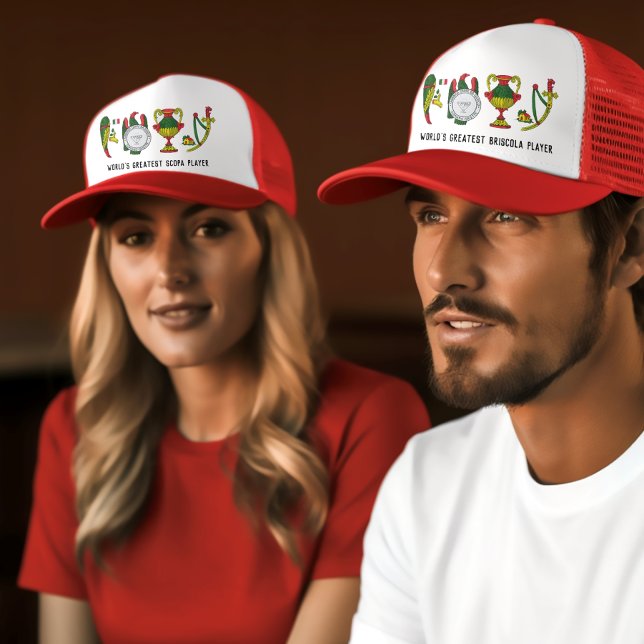 Italian Sicilian Card Aces Heritage Trucker Hat (Creator Uploaded)