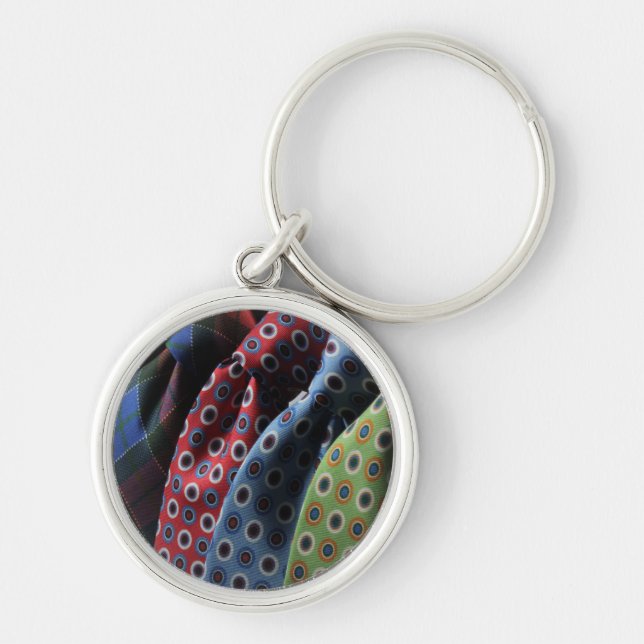 Italian Silk Ties Key Ring (Front)