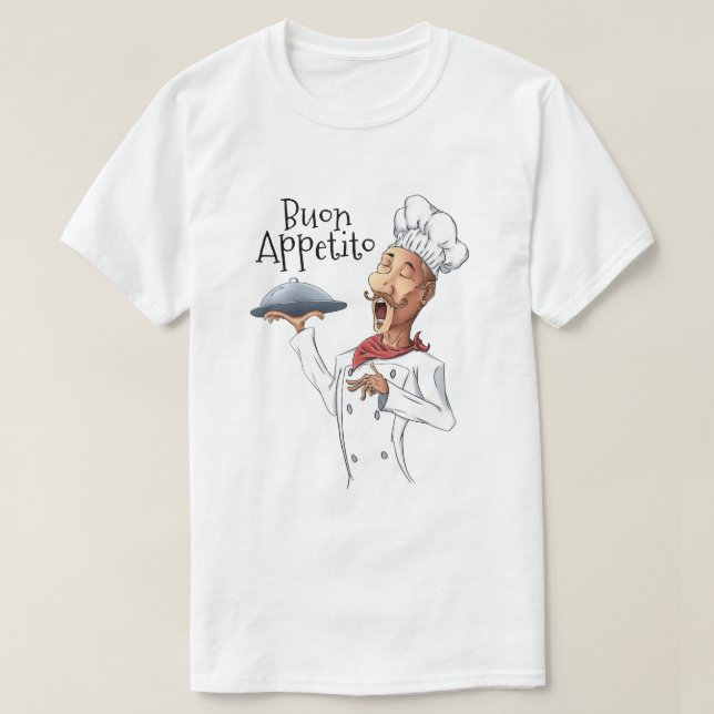 Italian Singing Chef T-Shirt (Design Front)