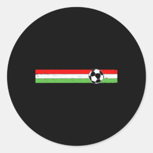 Italian Soccer Flag Italy Italia Football Cup Tee  Classic Round Sticker