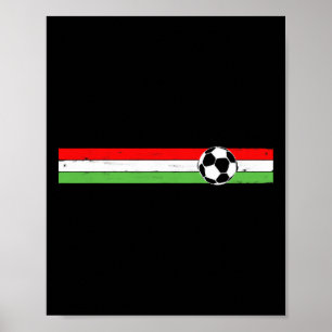Italian Soccer Flag Italy Italia Football Cup Tee  Poster