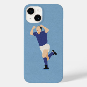 Italian Soccer Legend Schillaci Blue Background Case-Mate iPhone 14 Case